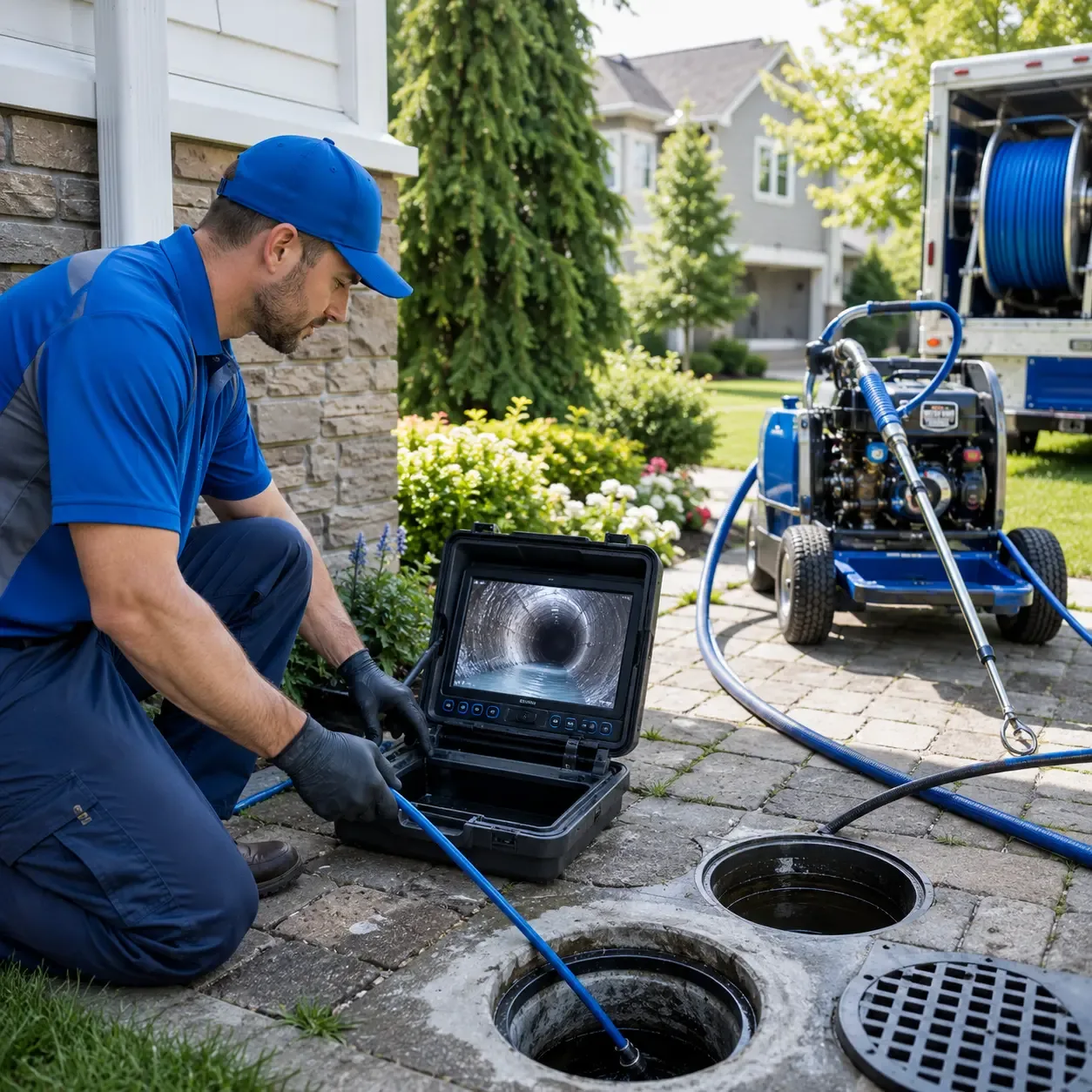 Outdoor drain cleaning professionals serving Olmsted, IL