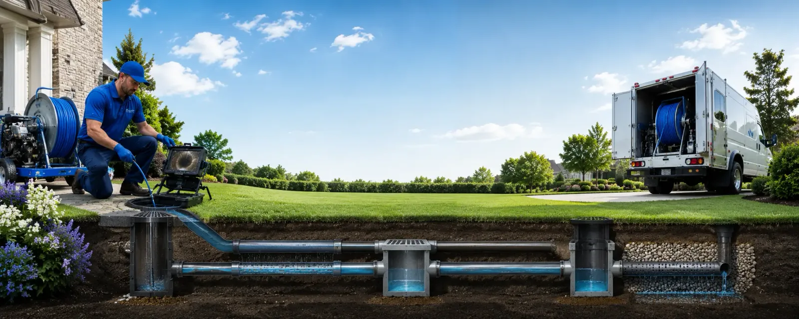 Outdoor drain cleaning information for Olmsted, IL
